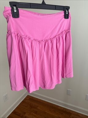 Love, Fire Hot Pink Smocked pink skort